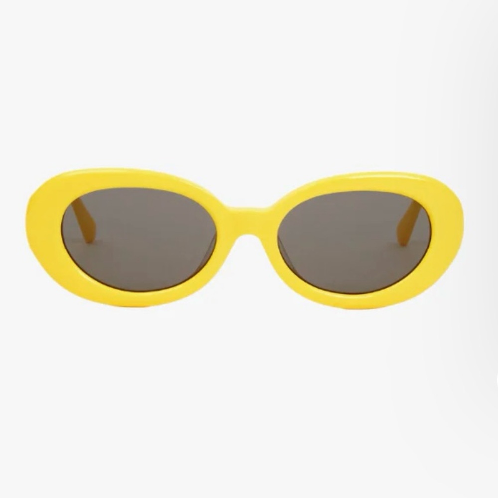 Clare V Julia Yellow Sunglasses